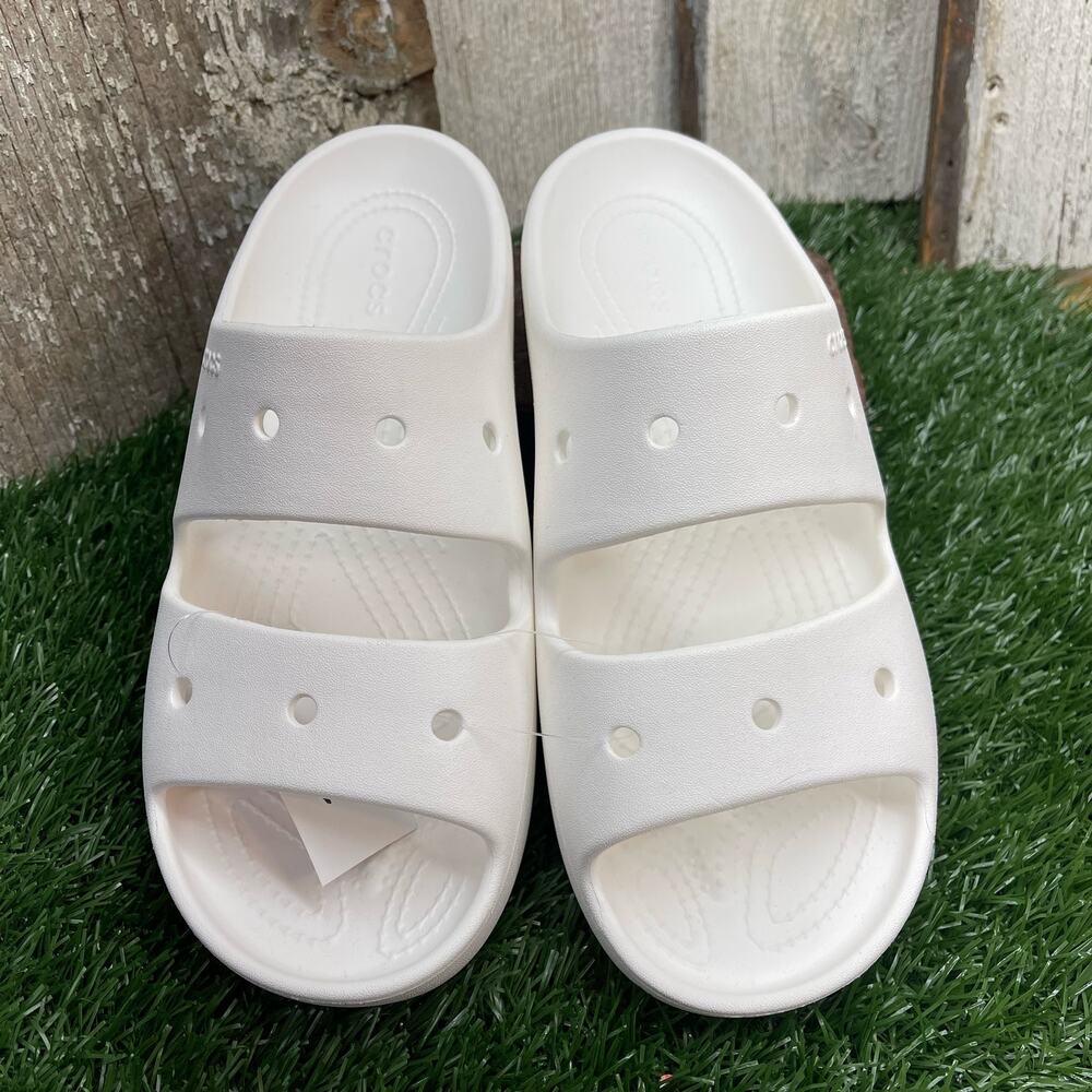 CROCS Classic White Sandal Slide Women's 10